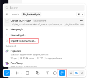 Import from manifest